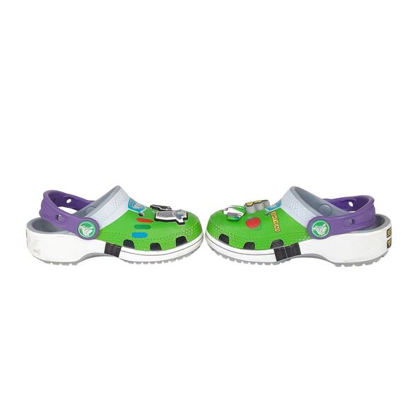Crocs Disney Toy Story Buzz Lightyear Clogs Slip On Comfort Boys 8 Water Shoes - Picture 6 of 8